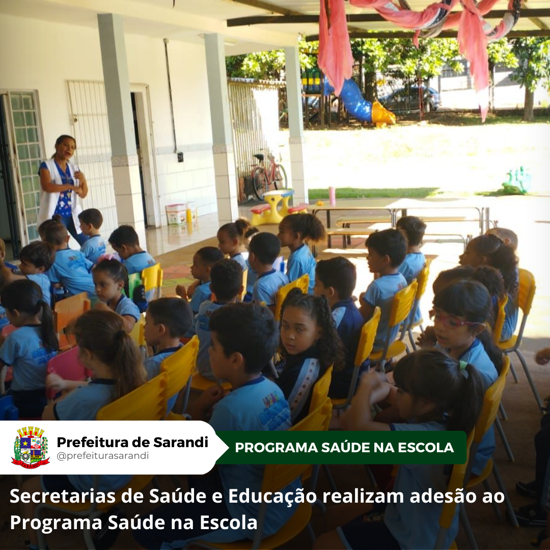 Secretarias de Saúde e Educação realizam adesão ao Programa Saúde na Escola